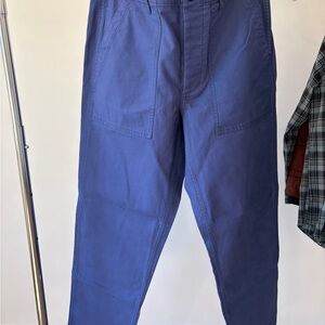 Wallace and Barnes Indigo Blue Fatigue Pants